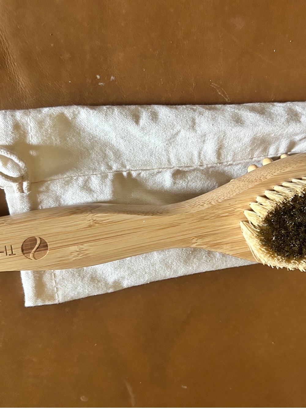 NEW TheraBrush With Copper Bristles - LONG HANDLE Vegan List Price $57.00 - Picture 5 of 10